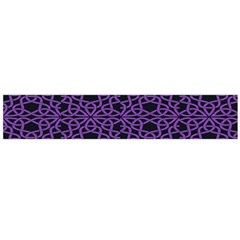 Triangle Knot Purple And Black Fabric Flano Scarf (large) by BangZart