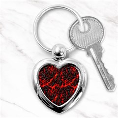 Volcanic Textures  Key Chains (heart)  by BangZart