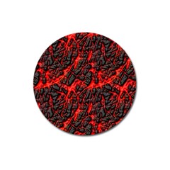 Volcanic Textures  Magnet 3  (round)