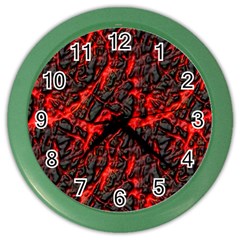 Volcanic Textures  Color Wall Clocks by BangZart