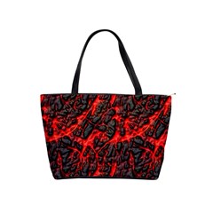 Volcanic Textures  Shoulder Handbags by BangZart