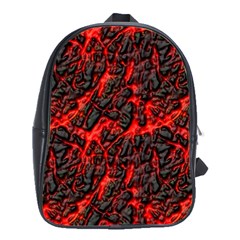 Volcanic Textures  School Bags(large)  by BangZart