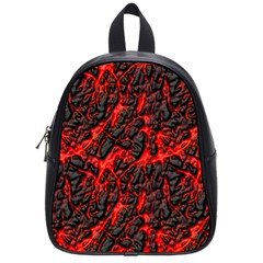 Volcanic Textures  School Bags (small)  by BangZart