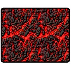 Volcanic Textures  Double Sided Fleece Blanket (medium) 