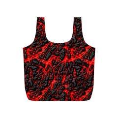 Volcanic Textures  Full Print Recycle Bags (s)  by BangZart