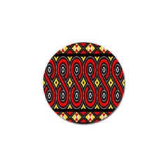 Toraja Traditional Art Pattern Golf Ball Marker (4 Pack) by BangZart