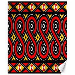 Toraja Traditional Art Pattern Canvas 11  X 14   by BangZart