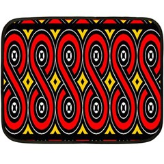 Toraja Traditional Art Pattern Fleece Blanket (mini) by BangZart