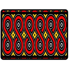 Toraja Traditional Art Pattern Fleece Blanket (large)  by BangZart