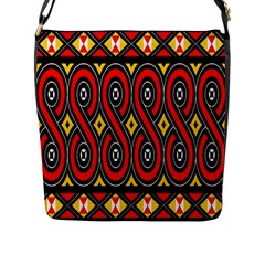 Toraja Traditional Art Pattern Flap Messenger Bag (l)  by BangZart