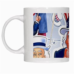 Independence Day United States Of America White Mugs by BangZart