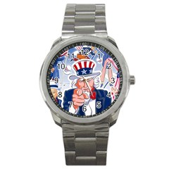 Independence Day United States Of America Sport Metal Watch by BangZart