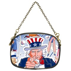 Independence Day United States Of America Chain Purses (one Side)  by BangZart