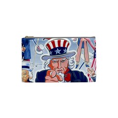 Independence Day United States Of America Cosmetic Bag (small)  by BangZart