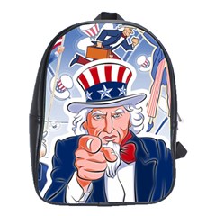 Independence Day United States Of America School Bags(large)  by BangZart