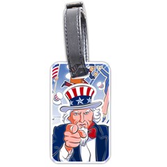 Independence Day United States Of America Luggage Tags (one Side)  by BangZart