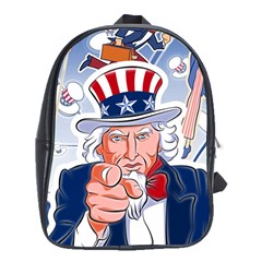 Independence Day United States Of America School Bags (xl)  by BangZart