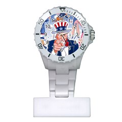 Independence Day United States Of America Plastic Nurses Watch by BangZart