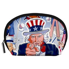 Independence Day United States Of America Accessory Pouches (large)  by BangZart