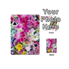 Colorful Flowers Patterns Playing Cards 54 (mini)  by BangZart