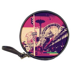 Pink City Retro Vintage Futurism Art Classic 20-cd Wallets by BangZart