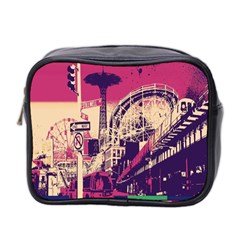 Pink City Retro Vintage Futurism Art Mini Toiletries Bag 2-side by BangZart