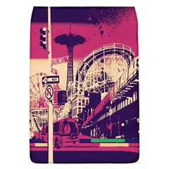 Pink City Retro Vintage Futurism Art Flap Covers (l)  by BangZart