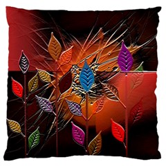 Colorful Leaves Standard Flano Cushion Case (two Sides) by BangZart