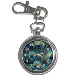 Feathers Art Peacock Sheets Patterns Key Chain Watches Front