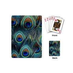 Feathers Art Peacock Sheets Patterns Playing Cards (mini)  by BangZart