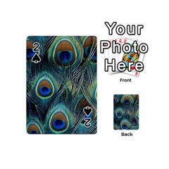 Feathers Art Peacock Sheets Patterns Playing Cards 54 (mini)  by BangZart