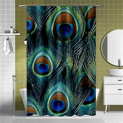 Feathers Art Peacock Sheets Patterns Shower Curtain 48  X 72  (small)  by BangZart