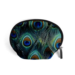 Feathers Art Peacock Sheets Patterns Accessory Pouches (small)  by BangZart