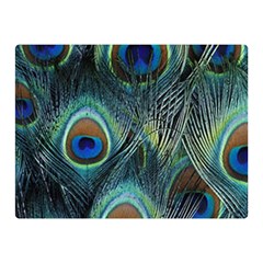 Feathers Art Peacock Sheets Patterns Double Sided Flano Blanket (mini)  by BangZart