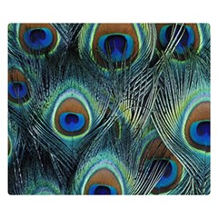 Feathers Art Peacock Sheets Patterns Double Sided Flano Blanket (small)  by BangZart