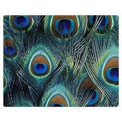 Feathers Art Peacock Sheets Patterns Double Sided Flano Blanket (medium)  by BangZart