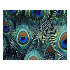 Feathers Art Peacock Sheets Patterns Double Sided Flano Blanket (large)  by BangZart