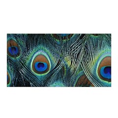 Feathers Art Peacock Sheets Patterns Satin Wrap by BangZart