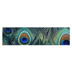 Feathers Art Peacock Sheets Patterns Satin Scarf (oblong) by BangZart