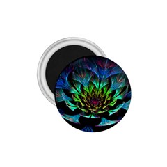 Fractal Flowers Abstract Petals Glitter Lights Art 3d 1 75  Magnets by BangZart