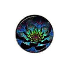 Fractal Flowers Abstract Petals Glitter Lights Art 3d Hat Clip Ball Marker by BangZart