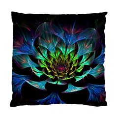 Fractal Flowers Abstract Petals Glitter Lights Art 3d Standard Cushion Case (two Sides) by BangZart