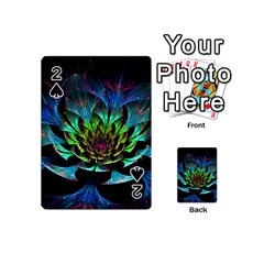 Fractal Flowers Abstract Petals Glitter Lights Art 3d Playing Cards 54 (mini)  by BangZart