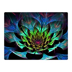 Fractal Flowers Abstract Petals Glitter Lights Art 3d Double Sided Flano Blanket (mini)  by BangZart