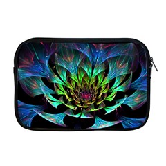 Fractal Flowers Abstract Petals Glitter Lights Art 3d Apple Macbook Pro 17  Zipper Case by BangZart