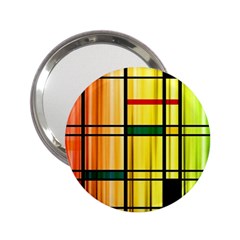 Line Rainbow Grid Abstract 2 25  Handbag Mirrors by BangZart