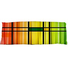 Line Rainbow Grid Abstract Body Pillow Case Dakimakura (two Sides) by BangZart