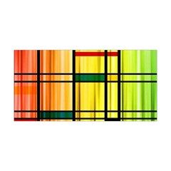 Line Rainbow Grid Abstract Yoga Headband by BangZart