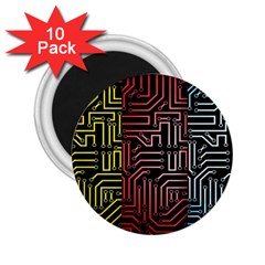 Circuit Board Seamless Patterns Set 2 25  Magnets (10 Pack) 