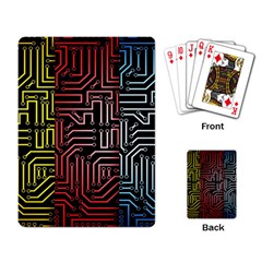 Circuit Board Seamless Patterns Set Playing Card by BangZart